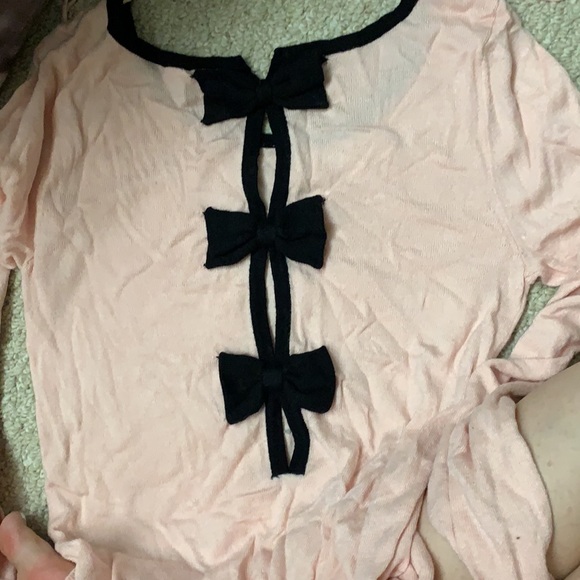 Simons - Twik Pink Sweater with Bows at the Back - Picture 3 of 3